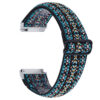 fb.ny26.d Back Vibrant Embroidery StrapsCo Funky Pattern Elastic Nylon Watch Strap Fitbit Versa 2
