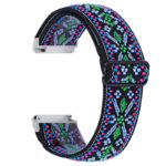 fb.ny26.q Back Tribal Blue StrapsCo Funky Pattern Elastic Nylon Watch Band Strap for Fitbit Versa 2