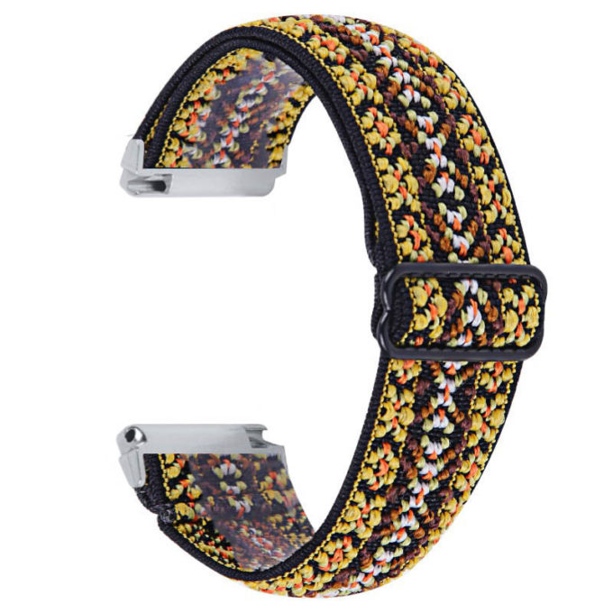 fb.ny26.t Back Hippie StrapsCo Funky Pattern Elastic Nylon Watch Band Strap for Fitbit Versa Versa 2