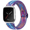 fb.ny26.w Main Lapiz Ikat StrapsCo Funky Pattern Elastic Nylon Watch Band Strap for Fitbit Versa Versa 2