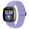 fb.ny27.18a Main Lavender StrapsCo Elastic Nylon Watch Band Strap for Fitbit Sense Versa 3