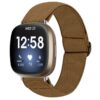 fb.ny27.2 Main Brown StrapsCo Elastic Nylon Watch Band Strap for Fitbit Sense Versa 3