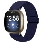 fb.ny27.5 Main Midnight Blue StrapsCo Elastic Nylon Watch Band Strap for Fitbit Sense Versa