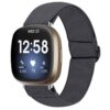 fb.ny27.7a Main Charcoal StrapsCo Elastic Nylon Watch Band Strap for Fitbit Sense Versa 3