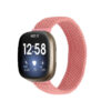 fb.ny28.13 Main Salmon StrapsCo Elastic Nylon Watch Band Strap for Fitbit Sense Versa 3