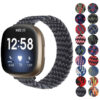 fb.ny29 Gallery StrapsCo Patterned Elastic Nylon Watch Band Strap for Fitbit Sense Versa 3