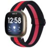 fb.ny30.1.6 Main Racing Stripe StrapsCo Pattern Elastic Nylon Watch Strap Fitbit Sense Versa