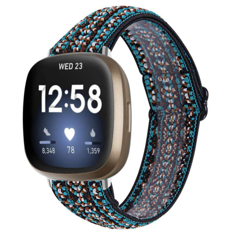 Funky Pattern Elastic Band for Fitbit Sense StrapsCo