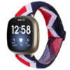 fb.ny30.g Main USA StrapsCo Pattern Elastic Nylon Watch Strap Fitbit Sense Versa 3