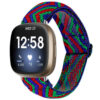 fb.ny30.l Main Electro StrapsCo Pattern Elastic Nylon Watch Strap Fitbit Sense Versa 3