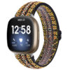 fb.ny30.t Main Hippie StrapsCo Pattern Elastic Nylon Watch Strap Fitbit Sense Versa 3