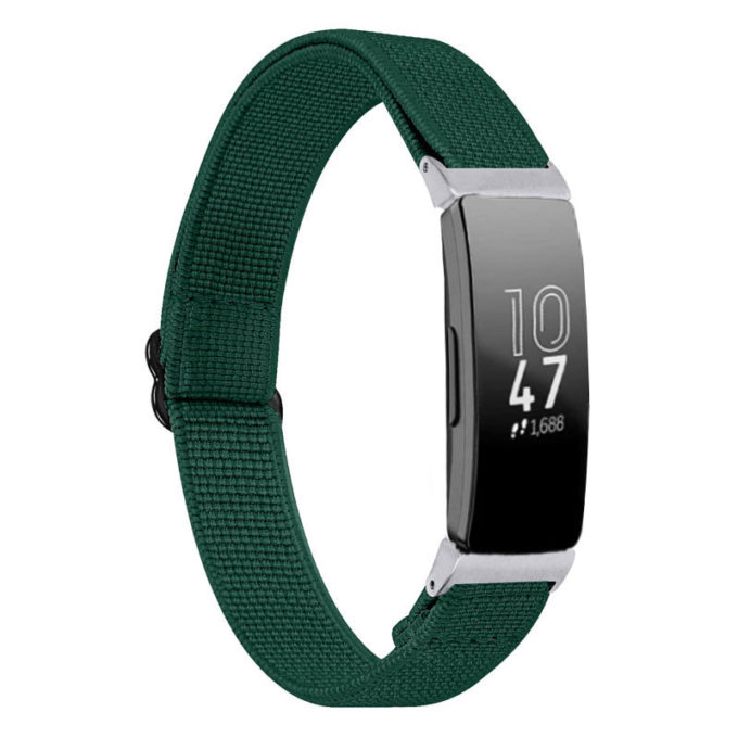 fb.ny31.11 Main Forest Green StrapsCo Elastic Nylon Watch Band Strap for Fitbit Inspire Inspire HR