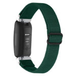 fb.ny32.11 Back Forest Green StrapsCo Elastic Nylon Watch Band Strap for Fitbit Inspire 2