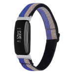 fb.ny32.a Main Glitter Stripe StrapsCo Elastic Nylon Watch Band Strap for Fitbit Inspire 2