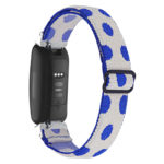 fb.ny32.c Back Blue Spots StrapsCo Elastic Nylon Watch Band Strap for Fitbit Inspire 2