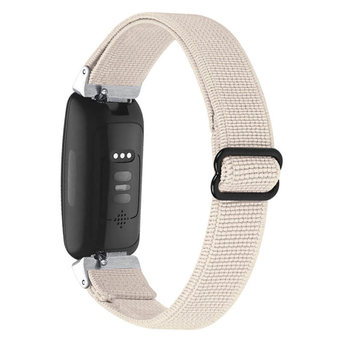 fb.y32.17 Back Ecru StrapsCo Elastic Nylon Watch Band Strap for Fitbit Inspire 2
