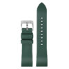 Fk2.11.bs Main Green DASSARI Smooth FKM Rubber Quick Release Watch Strap With Brushed Silver Buckle