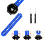G.r3.5.1 Alt Silcone Strap For Forerunner 3 In Blue And Black Pic 2