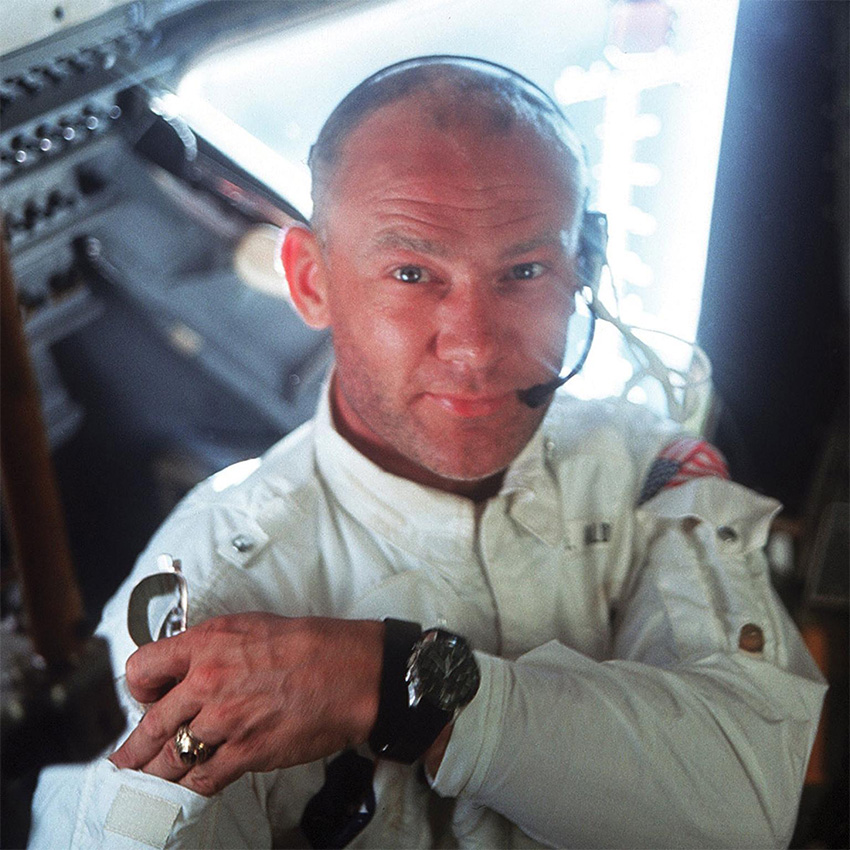 History Of The Omega Speedmaster Buzz Aldrin In Outer Space
