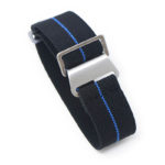 nt6.1.5 Main Black Blue StrapsCo Elastic Nylon NATO Watch Band Strap 20mm 22mm