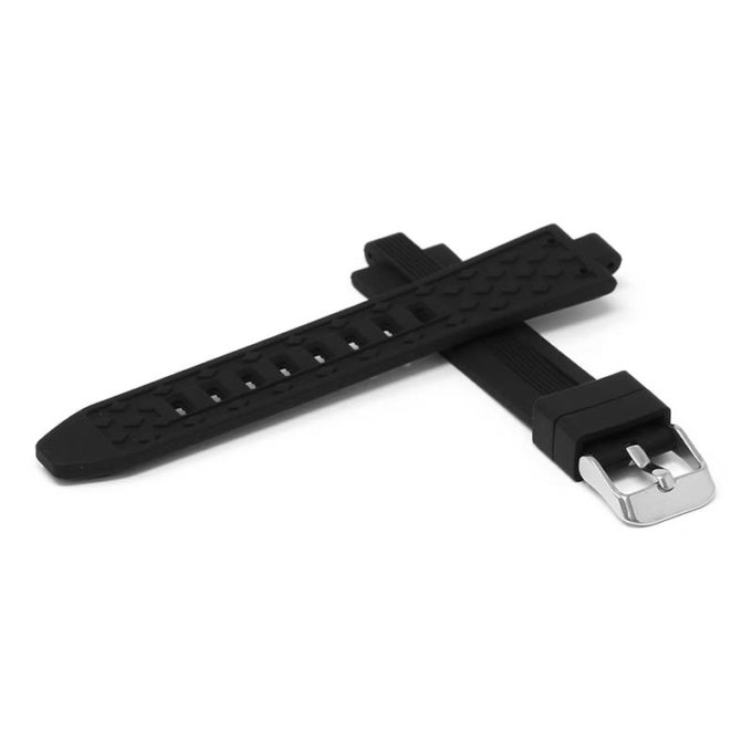 r.mk1 .1 Cross Black StrapsCo Silicone Rubber Watch Band Strap for Michael Kors Mini Dylan