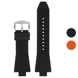 r.mk2 .1 Gallery Black StrapsCo Silicone Rubber Watch Band Strap for Michael Kors Dylan