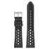 ra9.1 Main Black DASSARI Distressed Perforated Racing Watch Band Strap 18mm 19mm 20mm 21mm 22mm