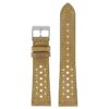 ra9.17 Main Oak DASSARI Distressed Perforated Racing Watch Band Strap 18mm 19mm 20mm 21mm 22mm