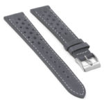 ra9.5 Angle Stone Blue DASSARI Distressed Perforated Racing Watch Band Strap 18mm 19mm 20mm 21mm 22mm