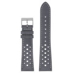 ra9.5 Main Stone Blue DASSARI Distressed Perforated Racing Watch Band Strap 18mm 19mm 20mm 21mm 22mm
