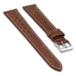 ra9.8 Angle Rust DASSARI Distressed Perforated Racing Watch Band Strap 18mm 19mm 20mm 21mm 22mm