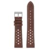 ra9.8 Main Rust DASSARI Distressed Perforated Racing Watch Band Strap 18mm 19mm 20mm 21mm 22mm