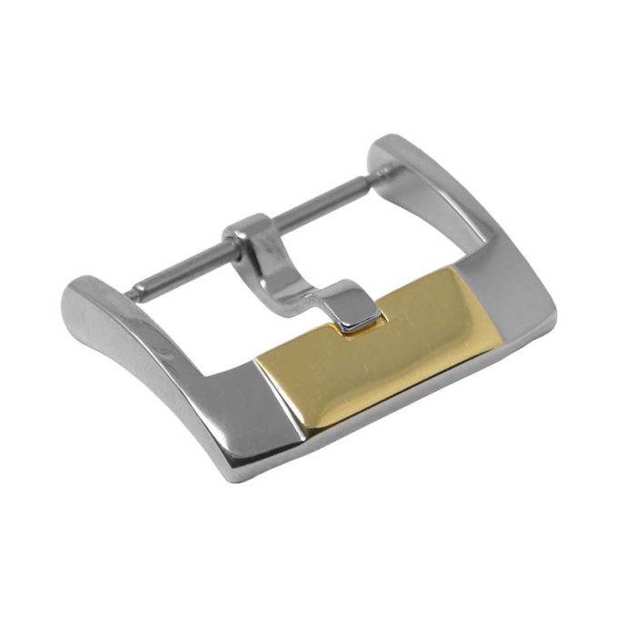 Double-Sided Stainless Steel Buckle with Keeper | StrapsCo