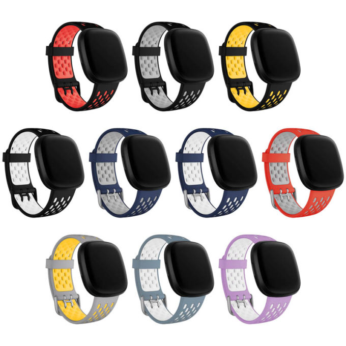 Sport Band Gym Silicone Rubber Loop Strap Wristband For Fitbit Versa 3 /  Sense