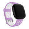 fb.r63.18.22 Main Lavender White StrapsCo Two Tone Silicone Rubber Sport Watch Band Strap for Fitbit Sense Versa 3
