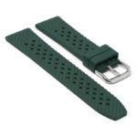 fk3.11 Angle Green DASSARI Textured FKM Rubber Watch Band 18mm 20mm 22mm 24mm Quick Release Strap