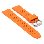 fk3.12 Angle Orange DASSARI Textured FKM Rubber Watch Band 18mm 20mm 22mm 24mm Quick Release Strap