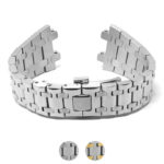 m.ap2 .ss Gallery Silver StrapsCo 28mm Stainless Steel Watch Band for Audemars Piguet Royal Oak Offshore