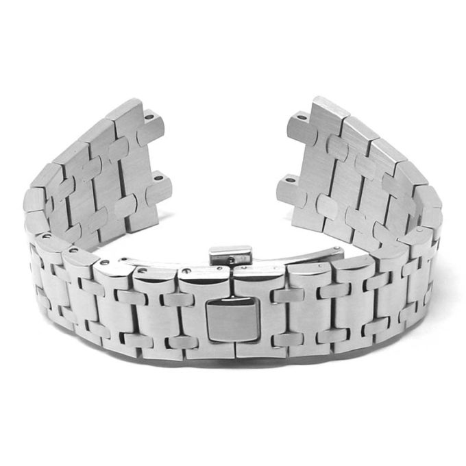 m.ap2 .ss Main Silver StrapsCo 28mm Stainless Steel Watch Band for Audemars Piguet Royal Oak Offshore