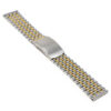 m.bd2 .2t Angle Two Tone StrapsCo Stainless Steel Vintage Beads of Rice Bracelet Quick Release Strap 18mm 19mm 20mm 21mm 22mm