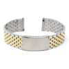 m.bd2 .2t Main Two Tone StrapsCo Stainless Steel Vintage Beads of Rice Bracelet Quick Release Strap 18mm 19mm 20mm 21mm 22mm
