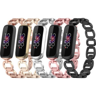 For Fitbit Luxe, Glamorous Steel Band