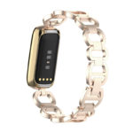 fb.m147.tg Back Retro Gold StrapsCo Metal Alloy Link Jewelry Watch Bracelet Band for Fitbit Luxe
