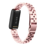 fb.m148.pg Back Pink Gold StrapsCo Stainless Steel Metal Watch Band Strap for Fitbit Luxe