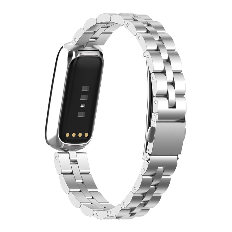 Fitbit Luxe Bracelet Fusion Gold, Black, Silver Leather