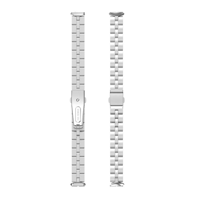 SOATUTO Compatible with Fitbit Luxe Bracelet Watch Bands Stainless Steel  Metal Classic Durable Replacement Strap Wristband Buckle Metal Strap Wrist