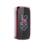 fb.pc17.13 Front Pink StrapsCo TPU Smart Watch Protective Case Fitbit Luxe Protector