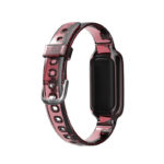 fb.r65.6 Back Red StrapsCo Transparent TPU Rubber Watch Strap with Silver Buckle for Fitbit Luxe