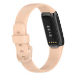 fb.r66.17 Back Beige StrapsCo Single Solid Colour Silicone Rubber Watch Band Strap for Fitbit Luxe