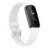fb.r66.22 Main White StrapsCo Single Solid Colour Silicone Rubber Watch Band Strap for Fitbit Luxe